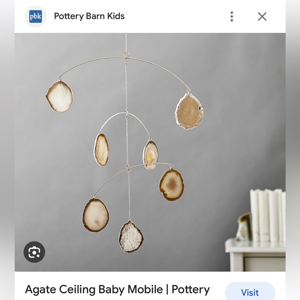 Pottery Barn kids agate mobile